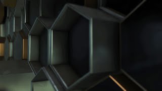 Free Honeycomb Grid Background Video - Metallic 3D Hexagons futuristic motion background