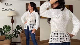 Chaqueta o abrigo a crochet: para todas las tallas 