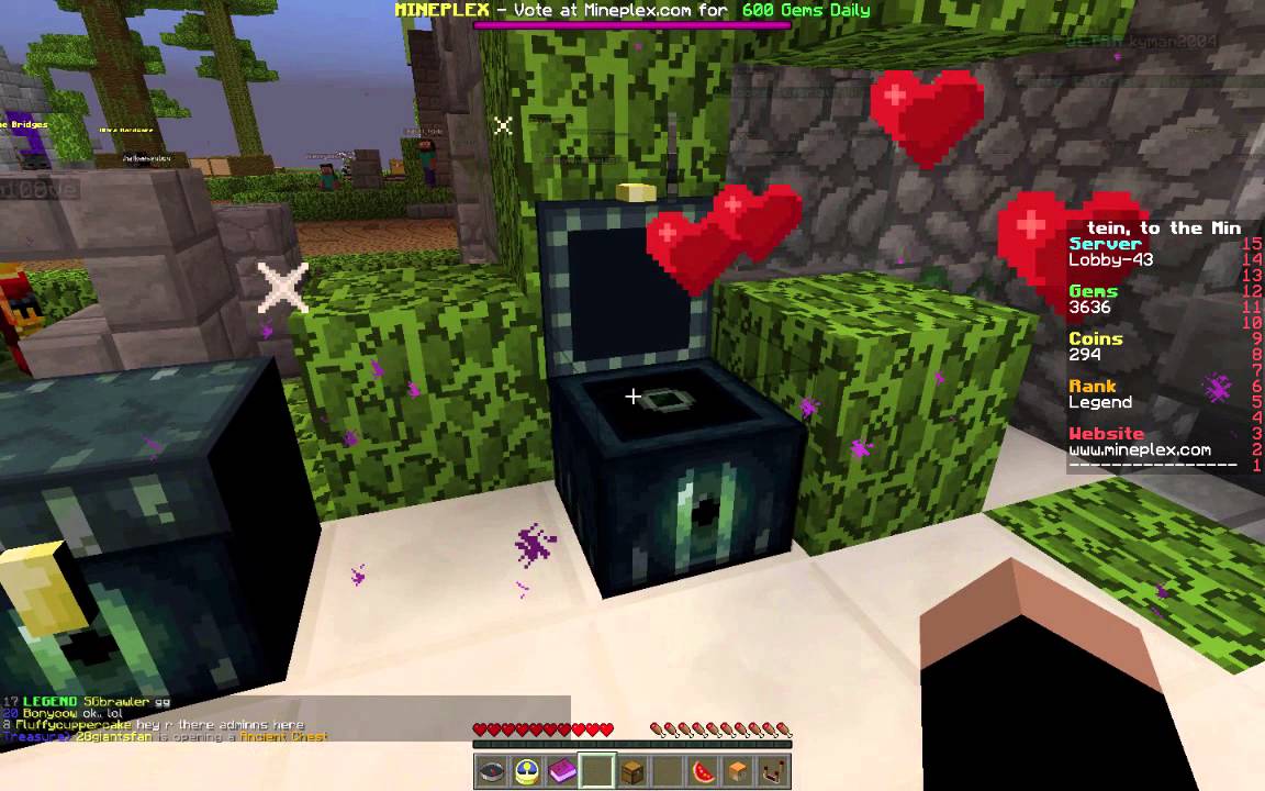 First Video Mythical Chest Opening on Mineplex Minecraft YouTube