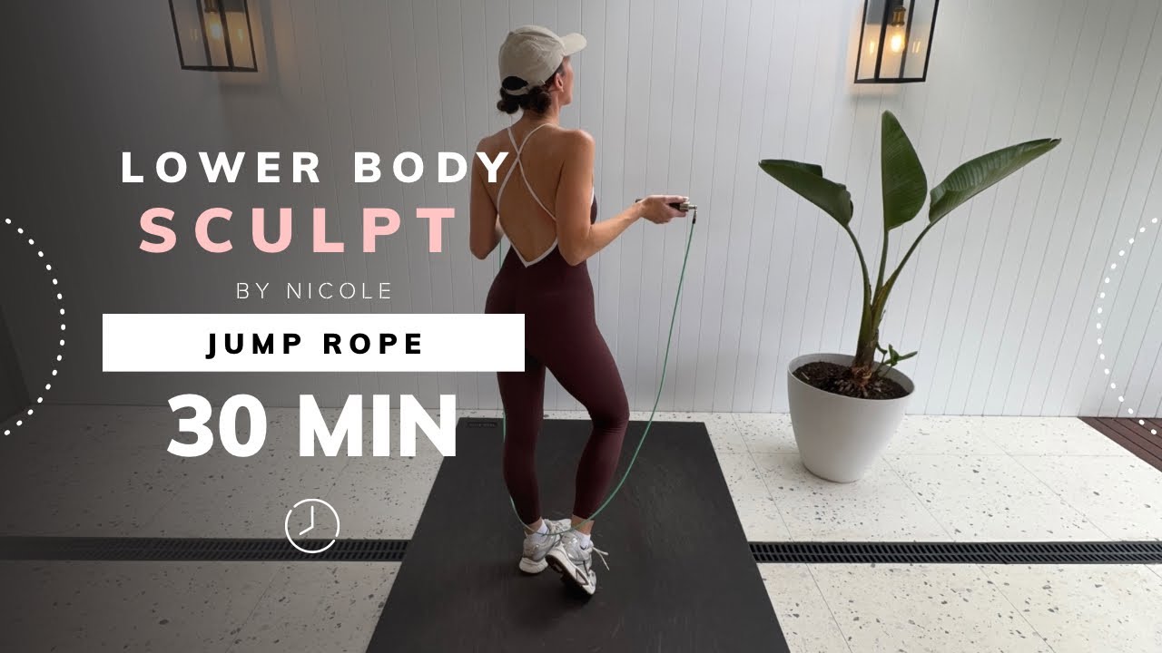 30 min Lower Body & Jump Rope Weight loss Workout - YouTube
