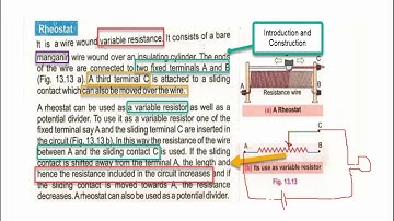 12 Physics || Ch. 13 || Lecture 5|| Color Code for Carbon Resistor & Rheostat & Thermistor