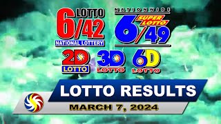 lotto result march 6 2024  | swertres, 2eZ, 6D, 642, 649 #lotto