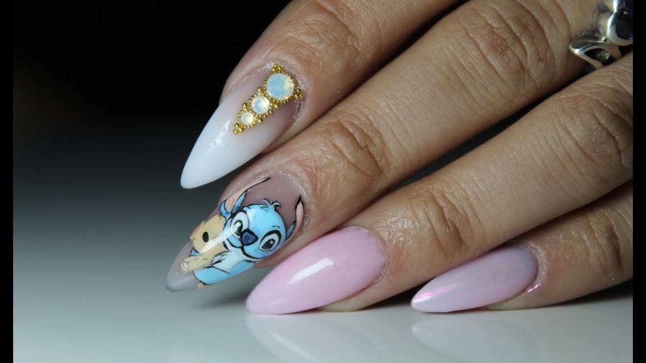 Nails Art Lilo y Stich - thptnganamst.edu.vn