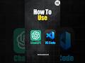 How to chat gpt vs vscode