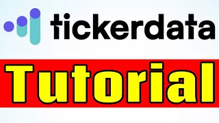Tickerdata Tutorial! (Stock Data in Google Sheets)