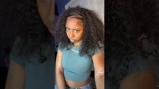 Trying TikTok Hairstyles Pt.3 rnbmusic tiktok hairreel natural curlyhair diyhairstyles