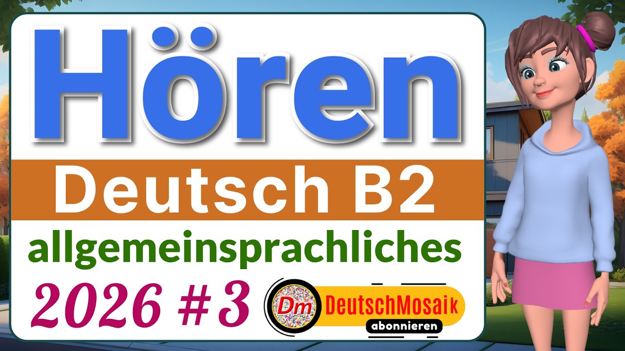Hören B2 | telc Übungstest #3 | Deutsch allgemein | 2026