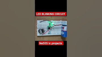 NE555 LED BLINKING | NE555 CIRCUITS | #viral #diy #shorts #electronic
