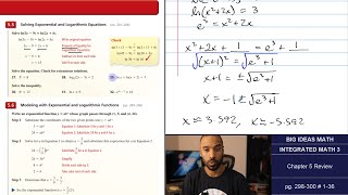 Big Ideas Math [IM3]: Chapter 5 Review (Examples & Problem Set)