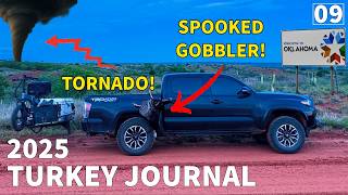 PUBLIC LAND TURKEY HUNTING in OKLAHOMA | ((CALLING a SPOOKED GOBBLER)) screenshot 3