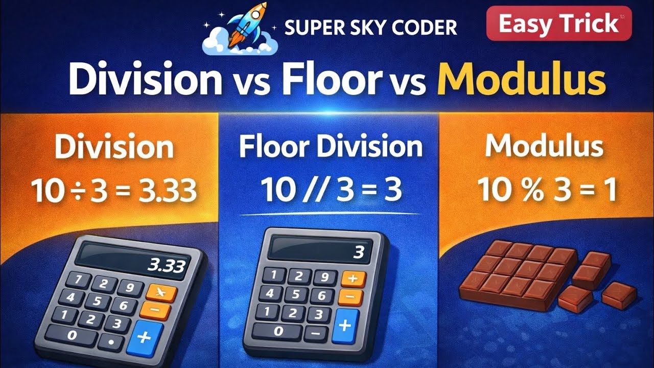 Python Division Operators Explained 🔥 | / vs // vs % (No More Confusion ...