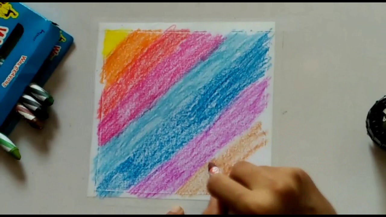 How to make easy crayon painting