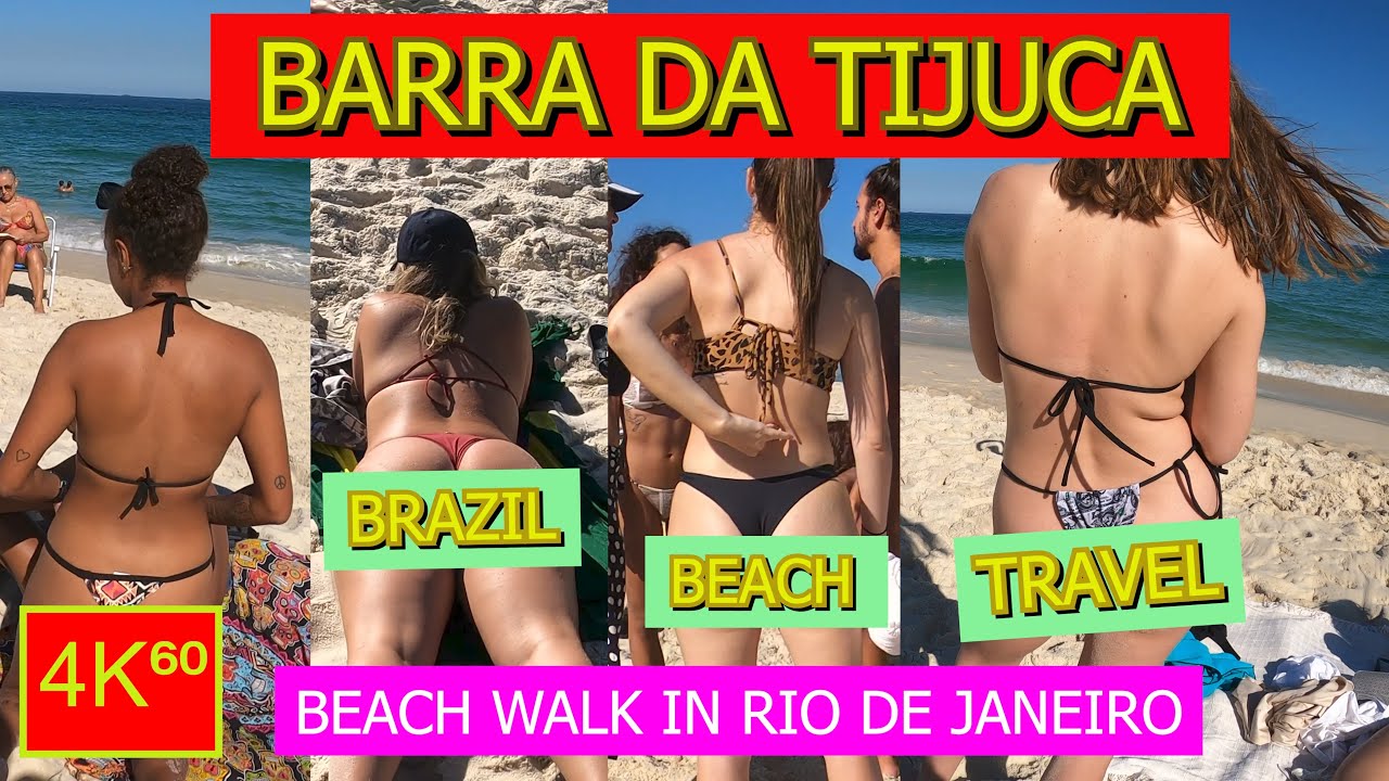 4K⁶⁰ - 👉 ASÍ ES LA PLAYA DE BARRA DA TIJUCA 🏖 - RIO DE JANEIRO - BRASIL ☀️
