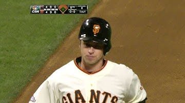 ARI@SF: Posey knots the contest with a two-run homer