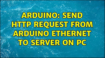 Arduino: Send HTTP request from Arduino Ethernet to server on PC
