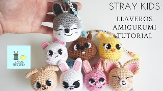 STRAY KIDS LLAVERO AMIGURUMI TUTORIAL.