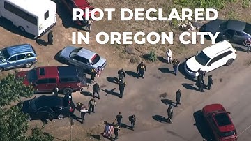 Riot declared during fight between Proud Boys, antifa in Oregon City, police say