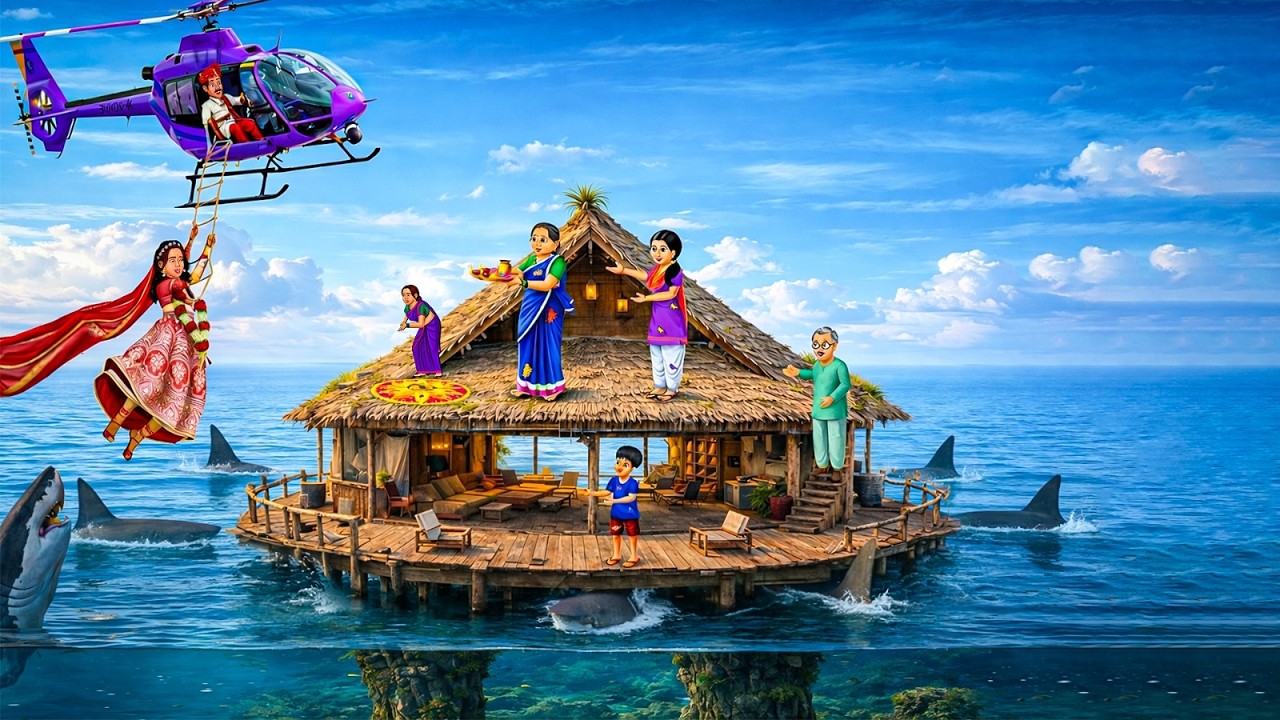 ବୋହୂ ନଦୀରେ ଘର | | Odia New Stories | Odia Gapa | New Cartoon Story