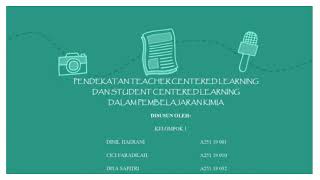 Kelompok 1 ( Strategi Pendekatan TCL dan SCL dalam Pembelajaran Kimia)
