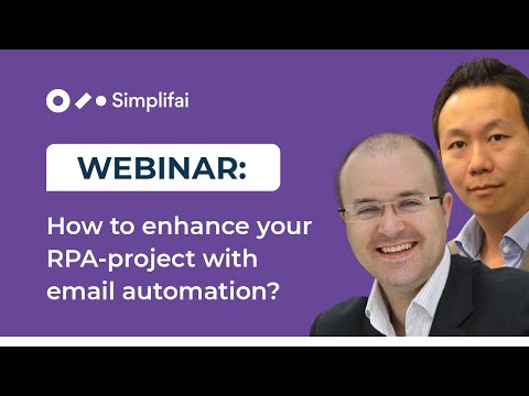Webinar: Emailbot and RPA– How to enhance your RPA-project with email automation?