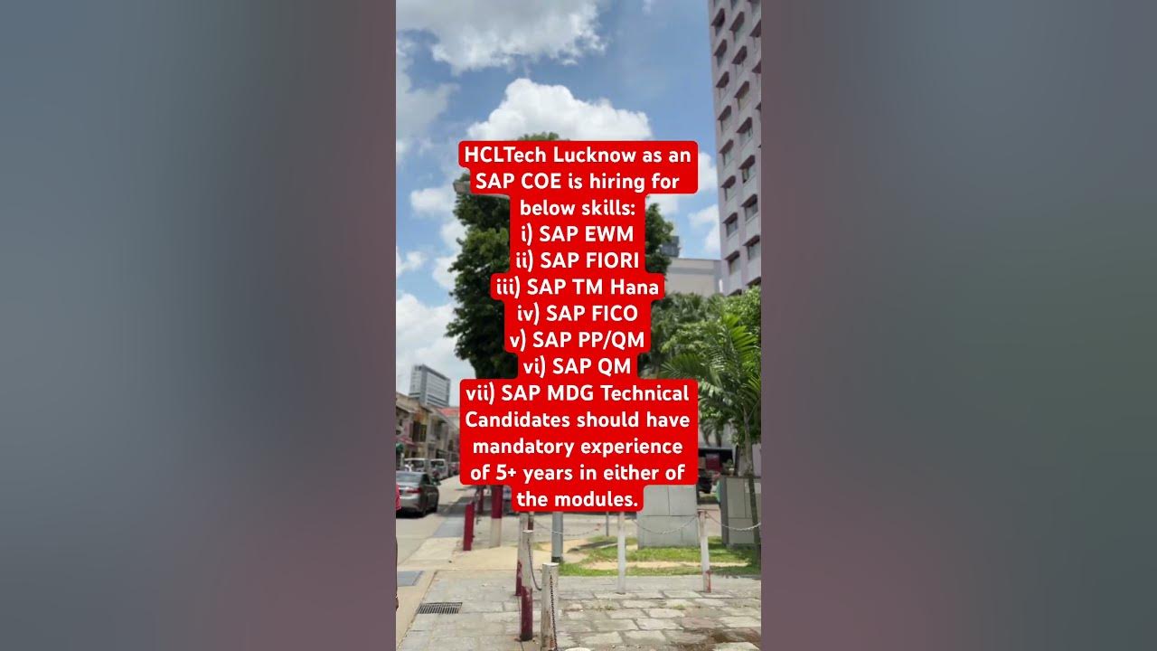 SAP Multiple Job Openings In HCL March 2024 YouTube sap-multiple-job-openings-in-hcl-march-2024-youtube