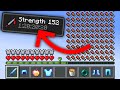 Minecraft UHC but you get a level of STRENGTH every time you EAT.