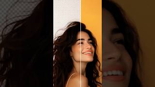 Photoshop 2025 EASY Hair Background Removal Trick! 💨 | Fast &amp; Clean Results 💇‍♀️🪄 #shorts #photoshop