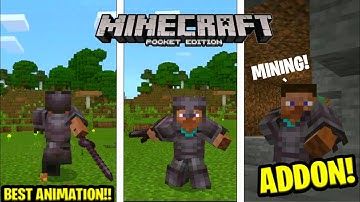 New Player Animation V0.6.6 For MCPE! | New Update Best Animation! (1.17+)