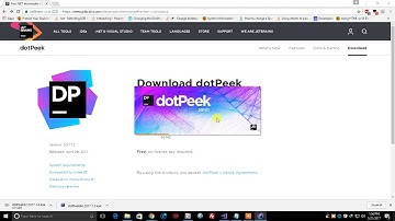 Decompiling  NET Programs using JetBrains dotPeek