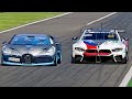 Bugatti Divo vs BMW M8 GTE - Monza
