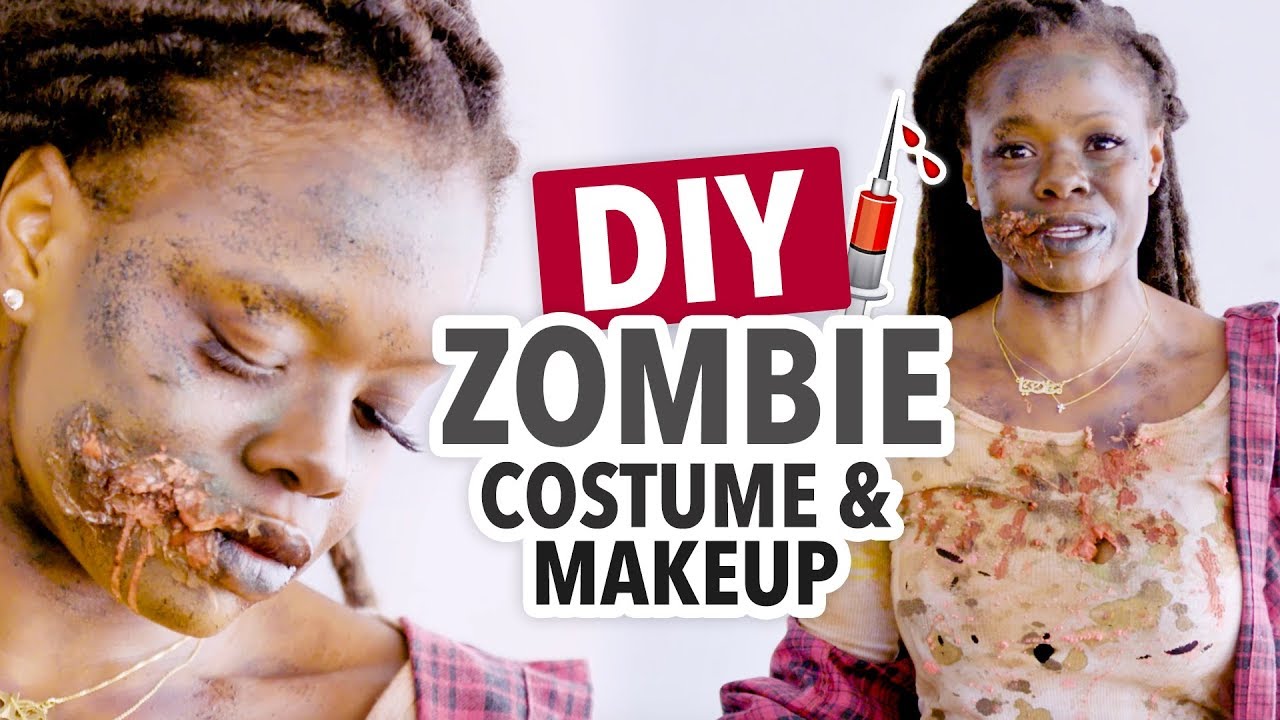 Zombie Makeup & DIY Halloween Costume | Halloween Makeup Ideas