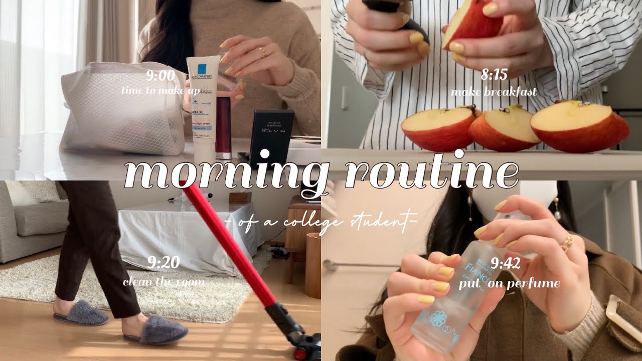 【vlog】女子大学生が起きてから大学に行くまでのモーニングルーティーン🌞 | Morning routine of a college student