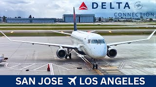 San Jose to Los Angeles  TRIP REPORT on Delta Connection DL 3842 Embraer 175
