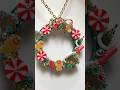 【UVレジン】お菓子みたいなクリスマスリースのペンダント✨green ocean おまけ♪