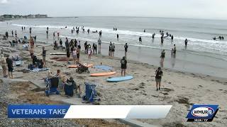 Disabled veterans take part in annual Hit the Beach adaptive surfing event