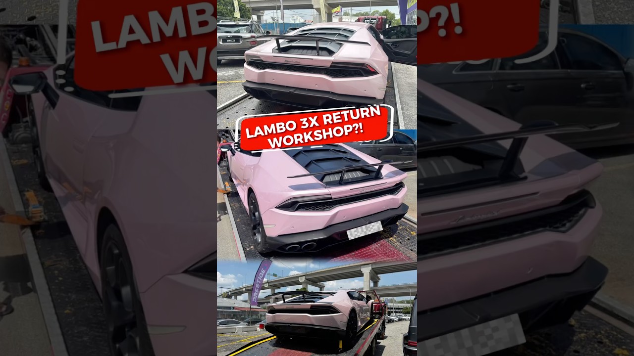 Sebab lubang je sampai 3 kali return workshop ?! 😭🙏 #prestige #lambo #mustang #hole #mechanic