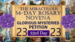 23RD DAY - THE MIRACULOUS 54 DAY ROSARY NOVENA - GLORIOUS MYSTERIES - PETITION - 23RD DAY