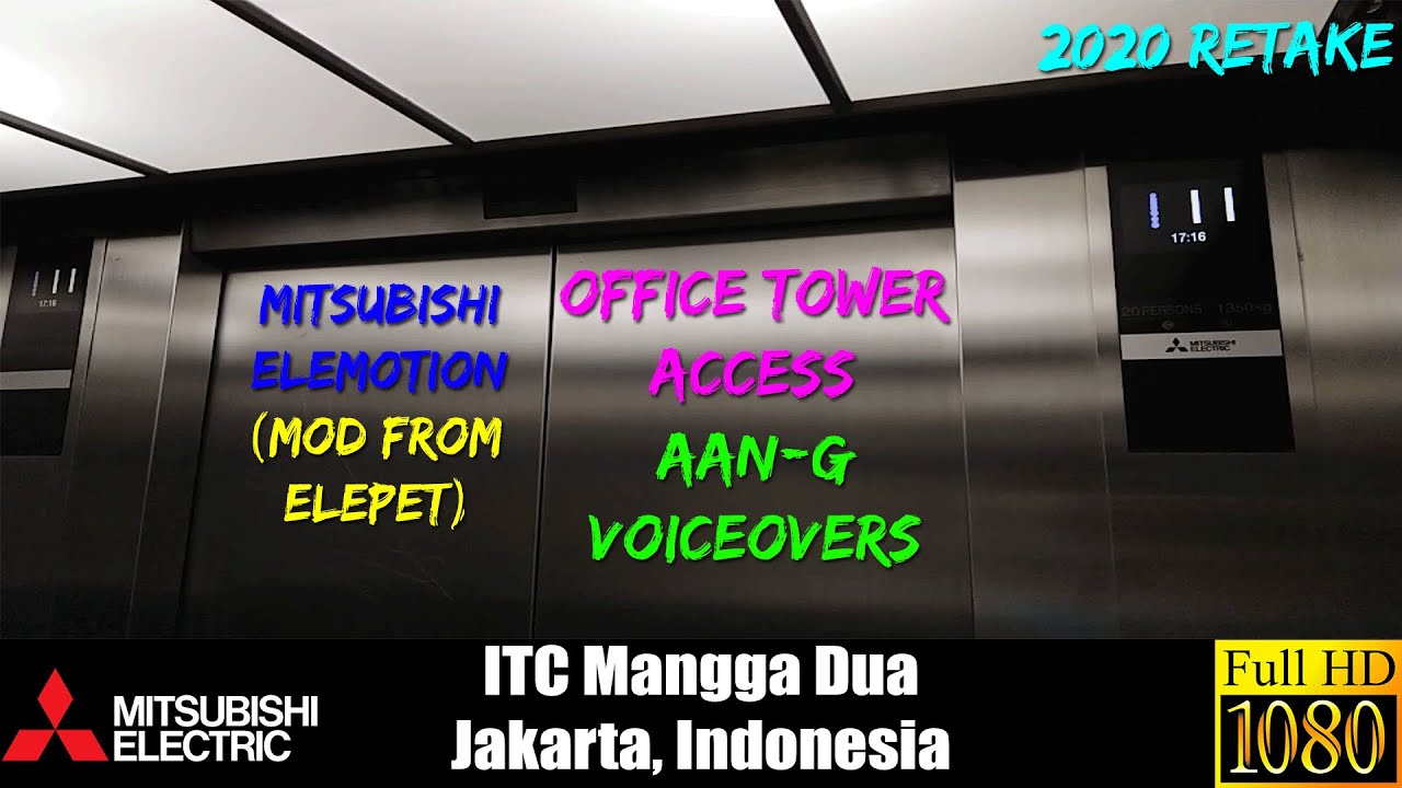 [R02] Modernized Mitsubishi Traction Lifts - ITC Mangga Dua, Jakarta