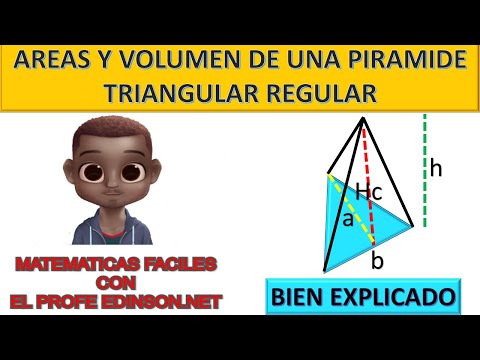 Video: Cómo Encontrar El Volumen De Una Pirámide Triangular Regular