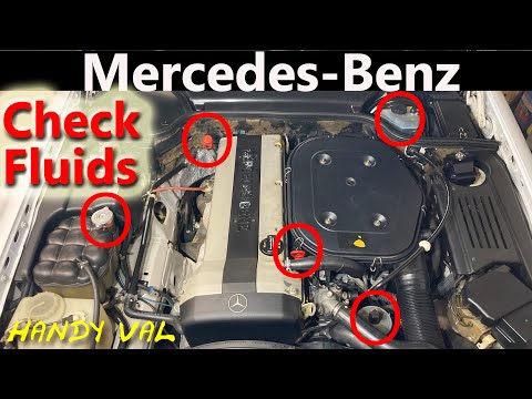 Mercedes-Benz How to Check Car Fluid Levels (Transmission, Brake, Power Steering, Coolant and Oil)