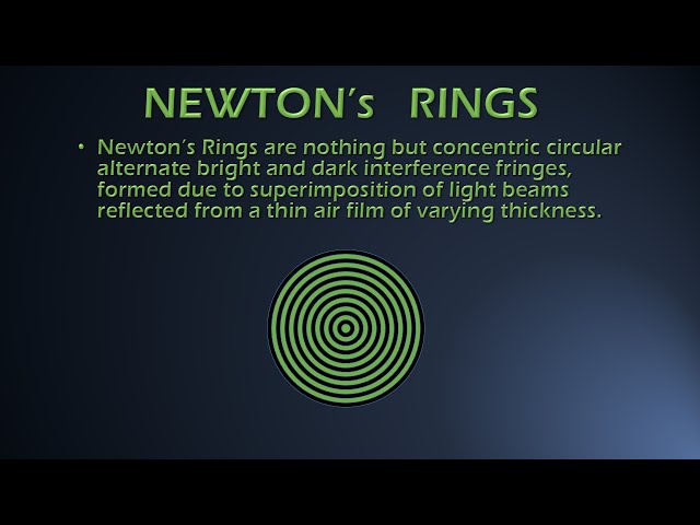 Newton ring - ABC class - Mathematical Physics - Studocu