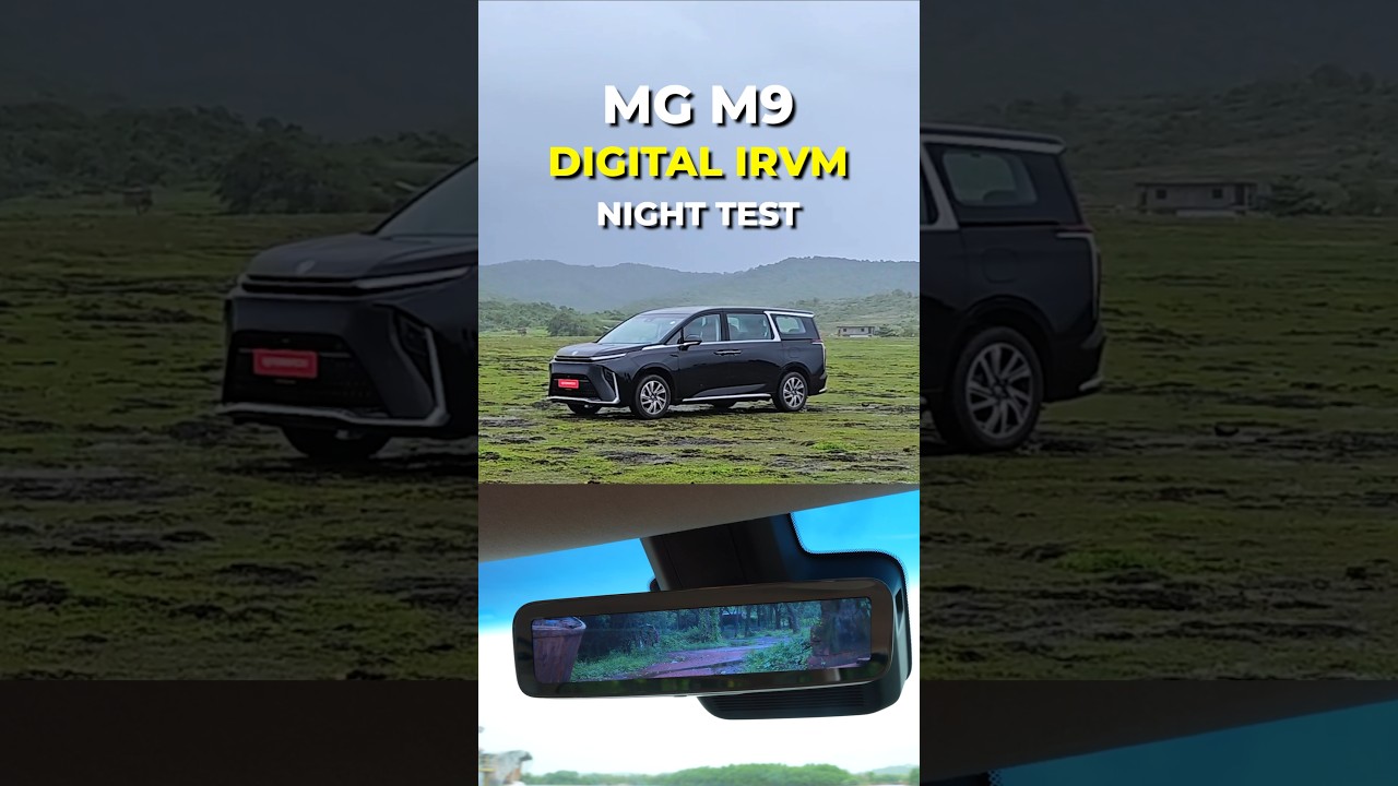 MG M9 Electric MPV - Digital IRVM Night Test | autoX 