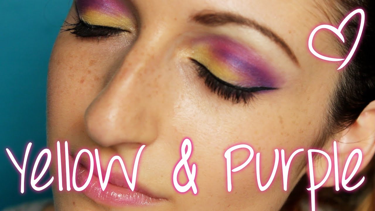GRWM Yellow and Purple eyeshadow look + OOTD YouTube