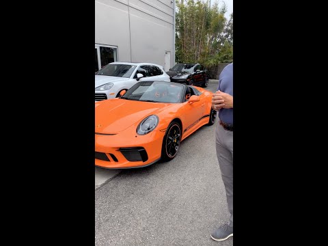 2019 Porsche 911 Speedster Paint to Sample Gulf Orange