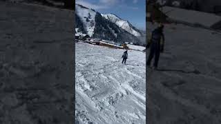 езда на лыжах Чимбулак в Алмате