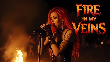🔥 Fire in My Veins 🎸 | Glam Metal | Hard Rock | 80s Energy | Powerful Female Vocals