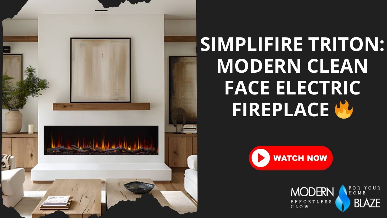 Simplifire Triton: Современный электрический камин с чистым фасадом 🔥