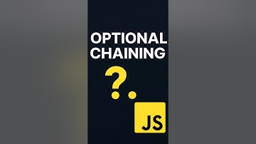 What is Optional Chaining in JavaScript? (?.) Explained Simply! #optional #channing #object #jsobjec
