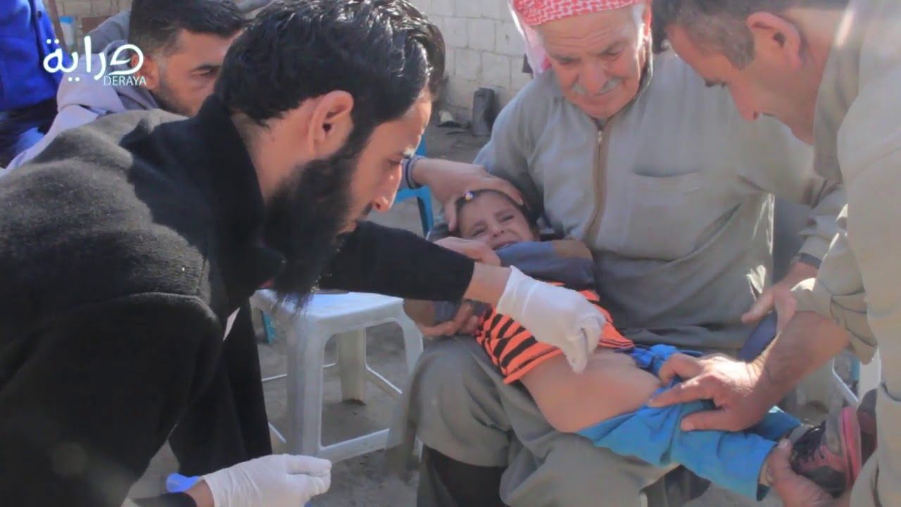 مديرية صحة حماة الحرة بالتعاون مع فريق لقاح سوريا تبدأ حملة التلقيح ضد شلل الاطفال العضلي
