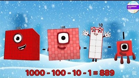 MATHBLOCKS SUBTRACTION OF BIG NUMBERS | FIND THE DIFFERENCE @educationalcorner110